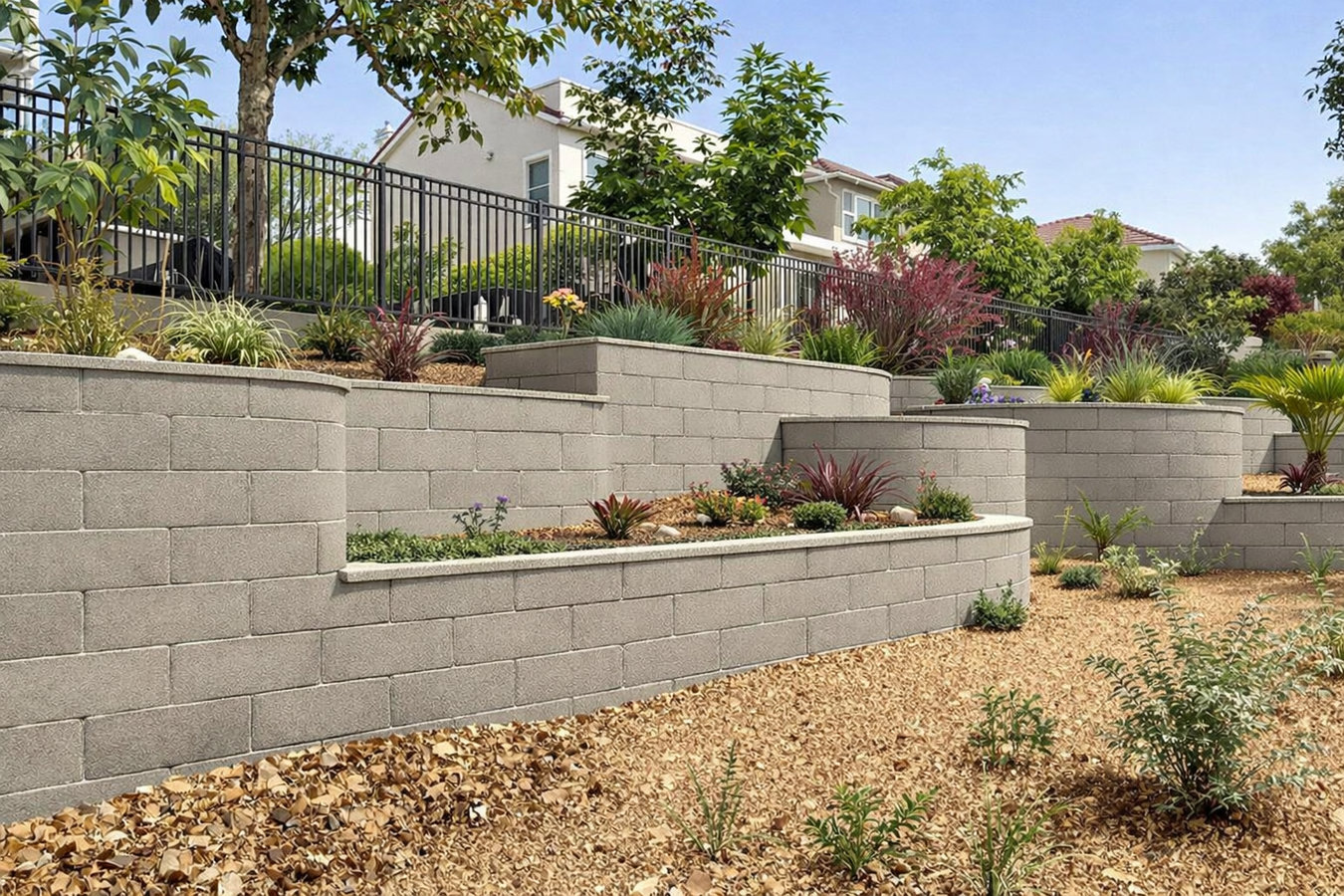 Concrete retaining walls in San Anselmo, CA